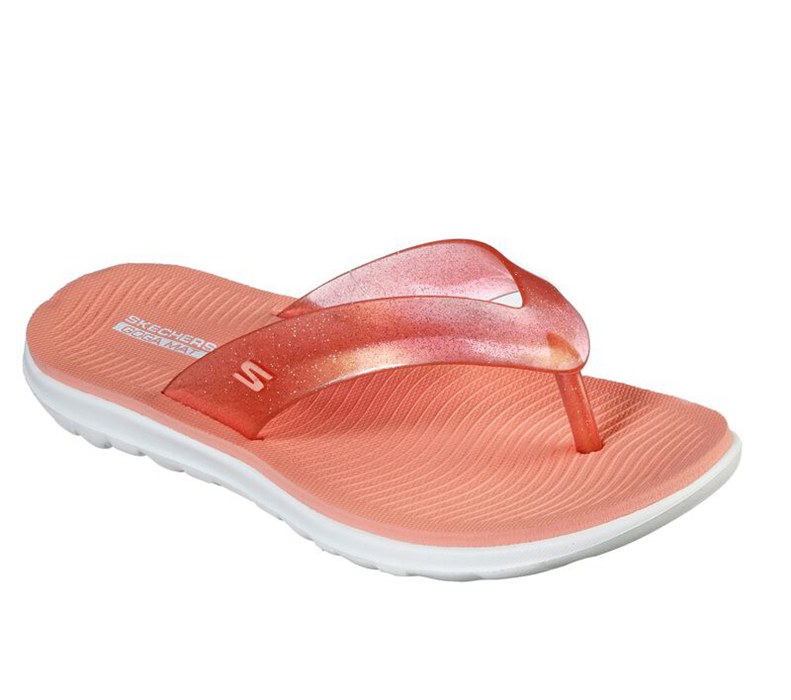 Skechers Dam Orange Flip Flop - On The Go Nextwave Ultra - Aruba - Sverige (TRYSZ-6893)